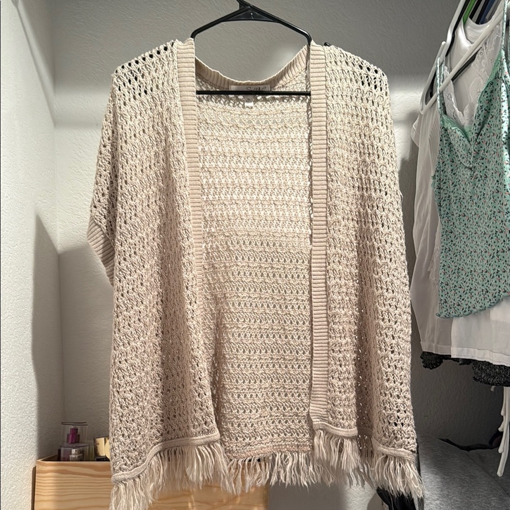 Women's Cream Knit Sweater